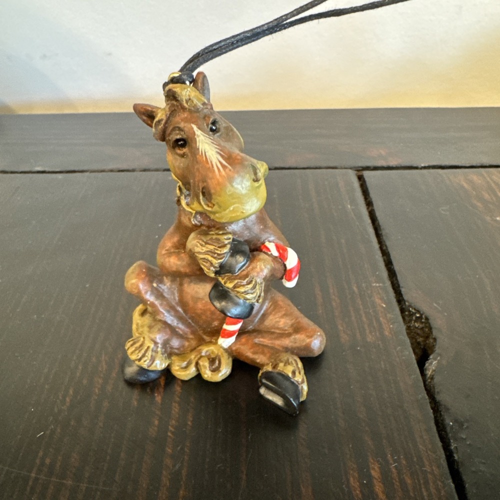 Montana Silversmith Elmer With Candy Cane Christmas Ornament EUC‎